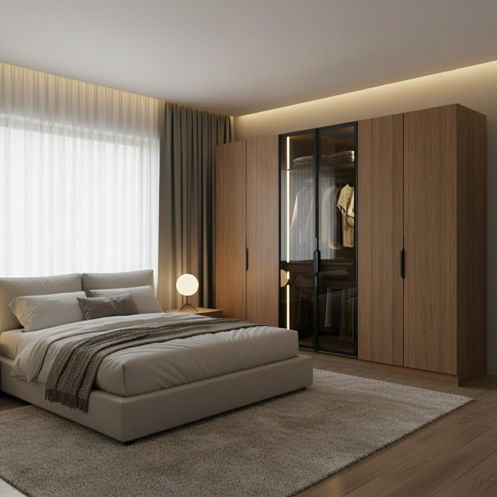 Designer 6 Door Wardrobe