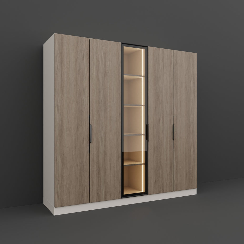 Designer 5 Door Wardrobe