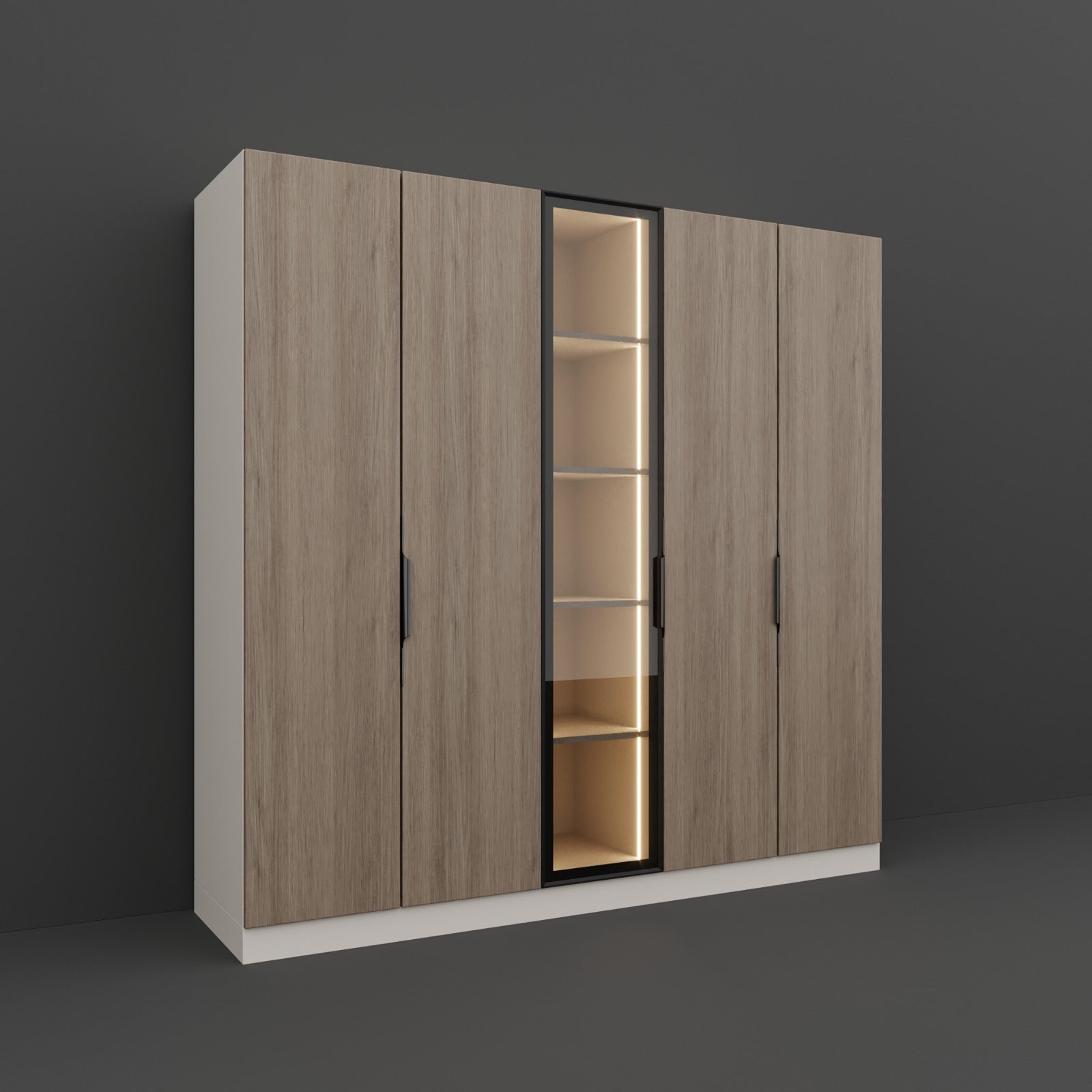 Designer 5 Door Wardrobe