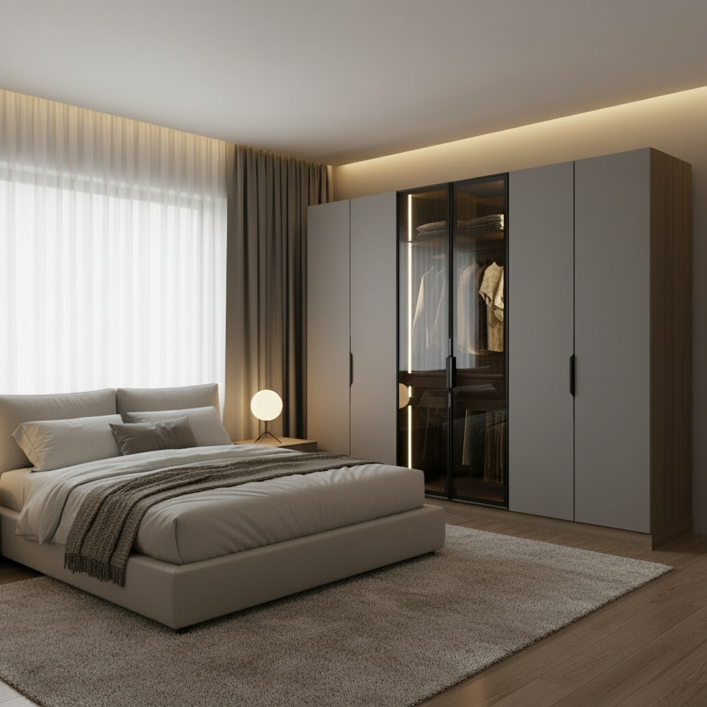 Designer 6 Door Wardrobe