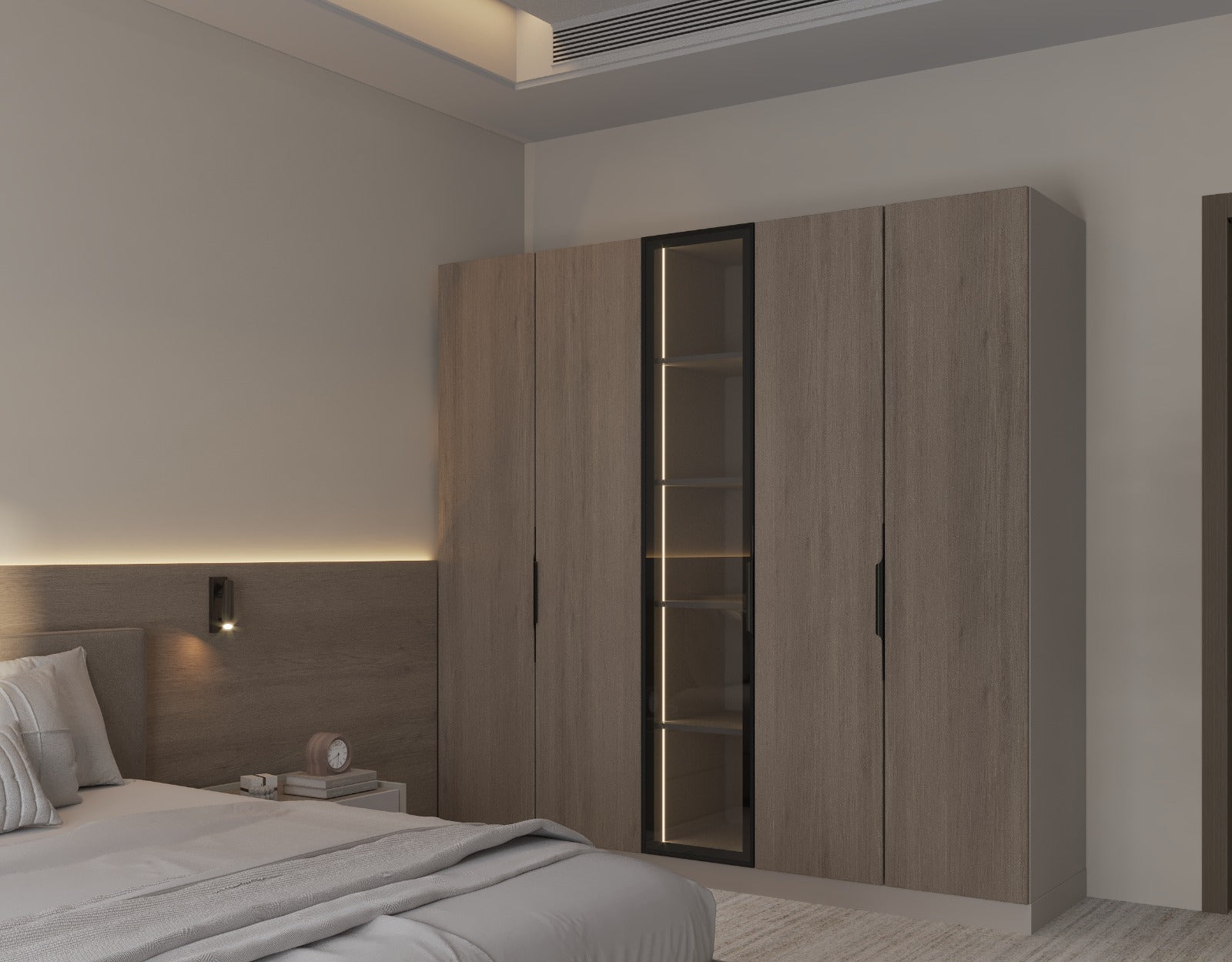 Designer 5 Door Wardrobe