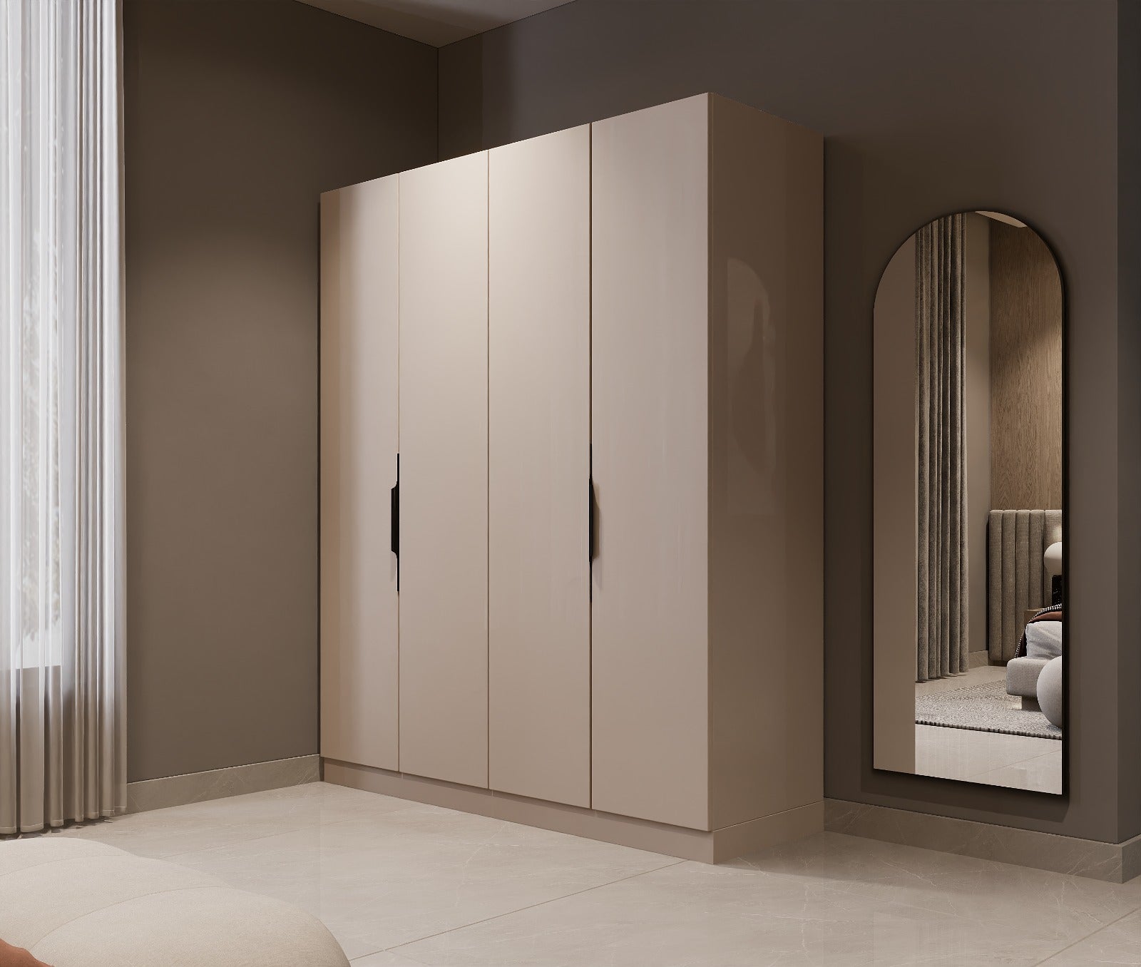 Wardrobe 4 Wooden Door