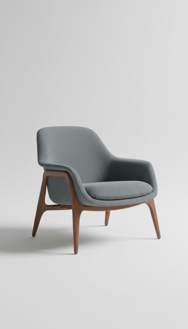 Slate Grey Lounge Chair