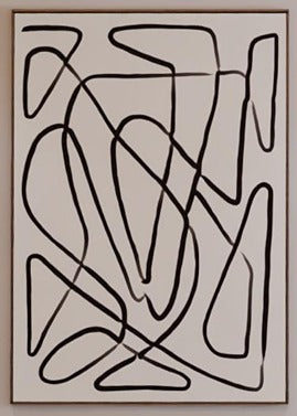 Wall painting  Black Decor 1200x1500mm Ghanimdesign